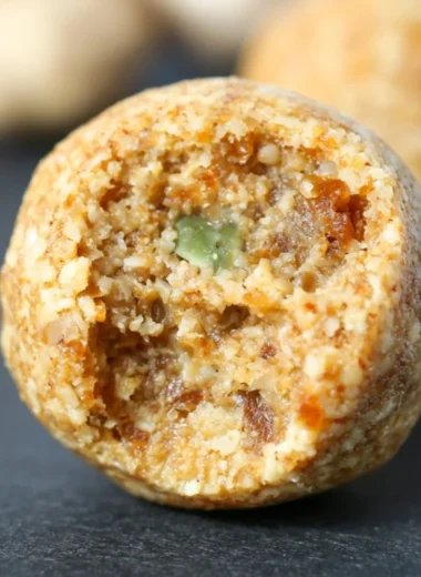 Cozy anti-inflammatory ginger energy balls rich in nutrients for a healthy snack.