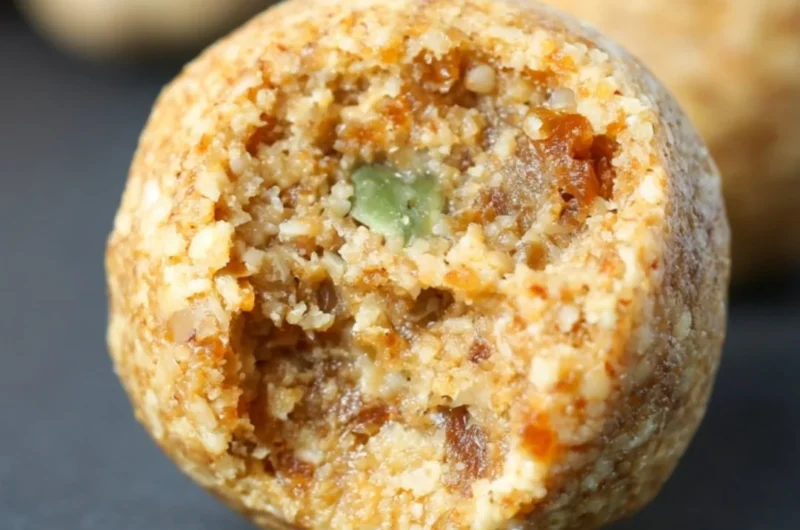 Cozy anti-inflammatory ginger energy balls rich in nutrients for a healthy snack.
