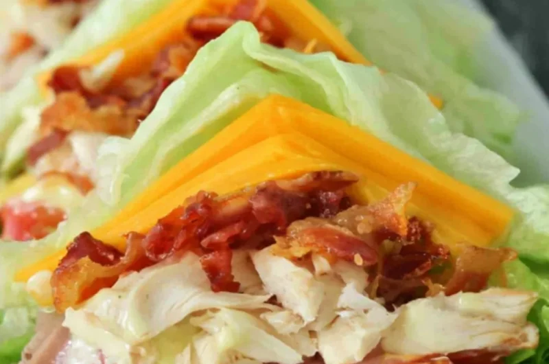Keto Chicken Sandwich with fresh ingredients and low-carb options