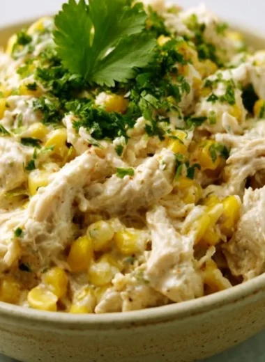 Summer Crockpot Chicken with Street Corn - Easy Healthy Dinner Recipe